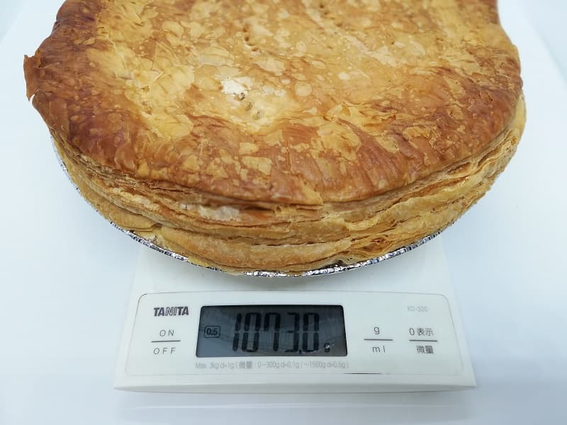 富士屋ホテルアップルパイの重さ